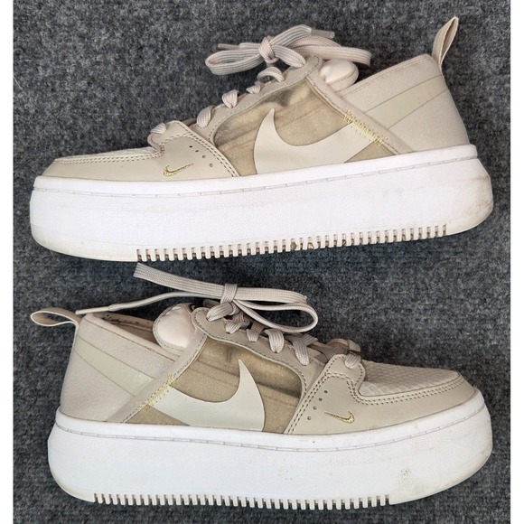 Nike Shoes - Nike Court Vision Alta Sneakers Womens 7 Cream Shoes